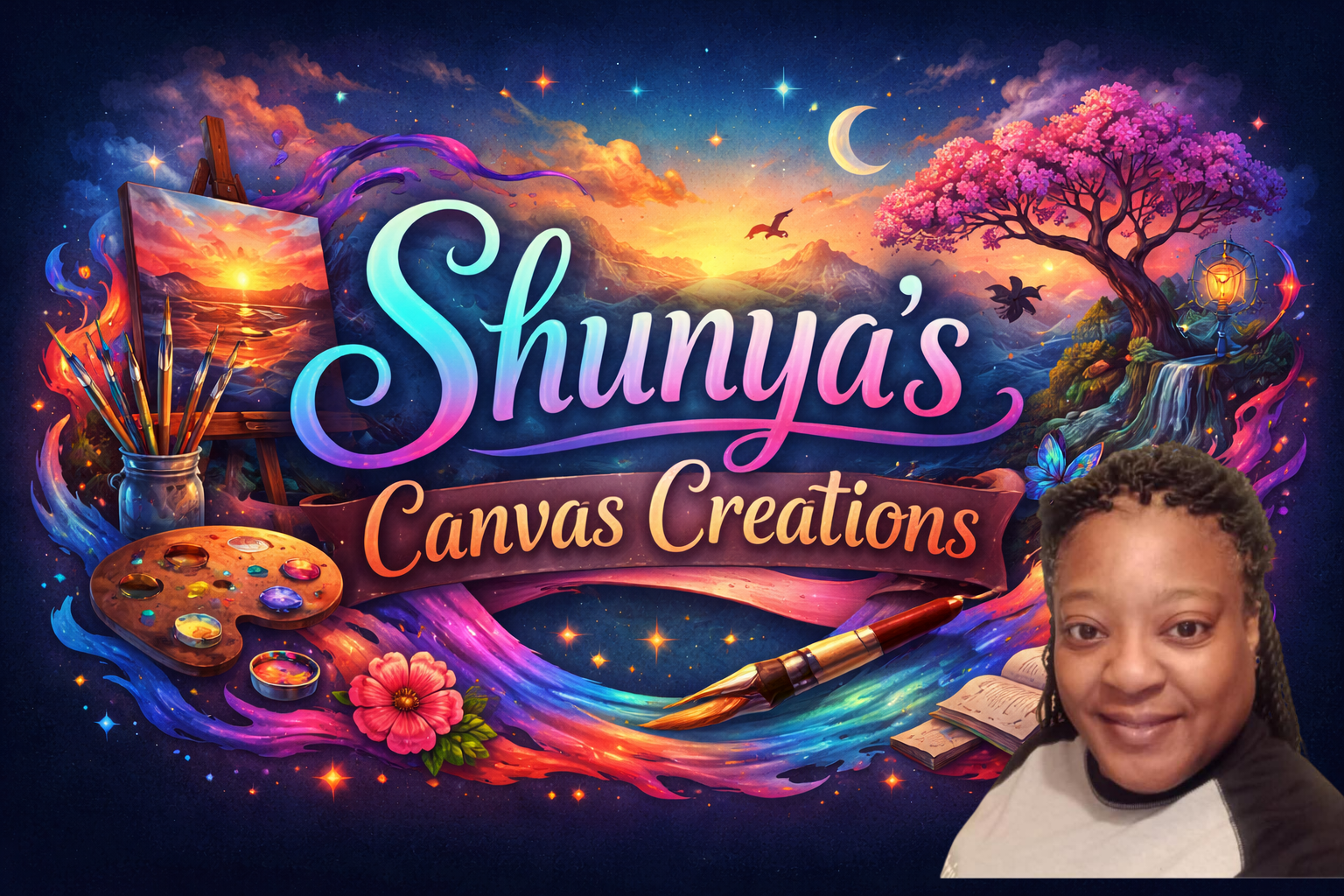 Shunya’s Canvas Creations Logo